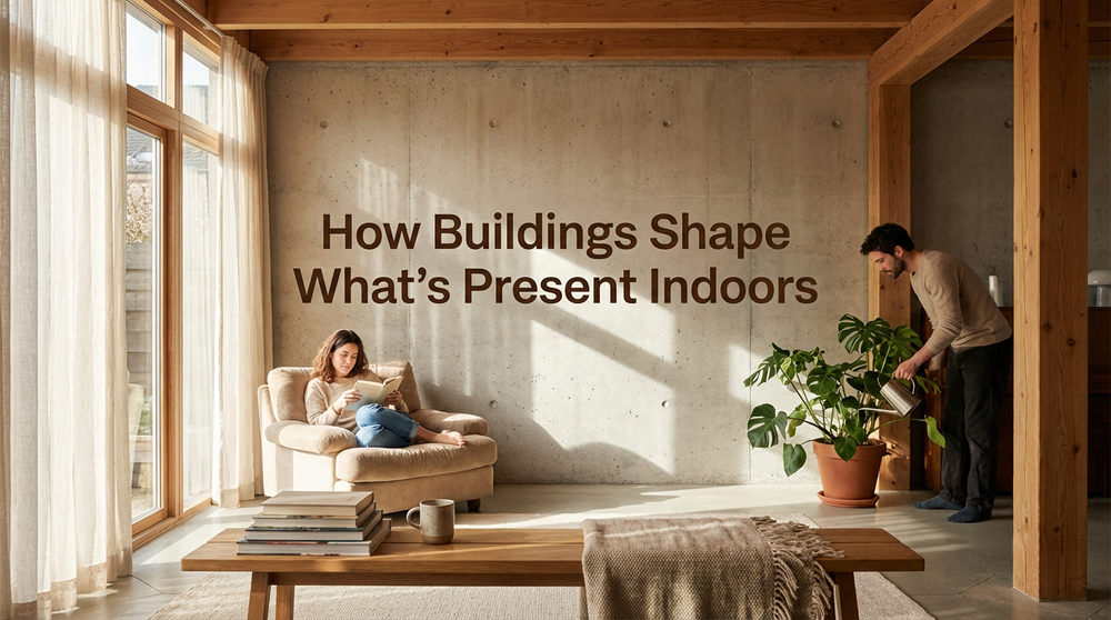 How Buildings Shape What’s Present Indoors